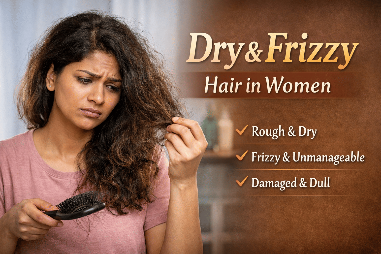 Dry & Frizzy Hair in Women: Causes and Solution Guide - Be Bodywise