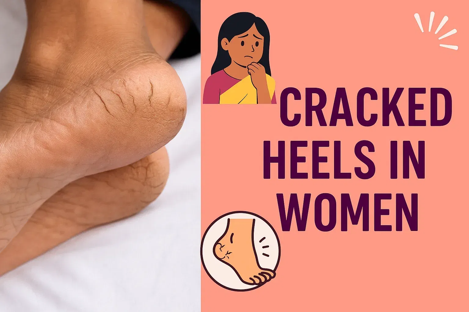 cracked heels in women