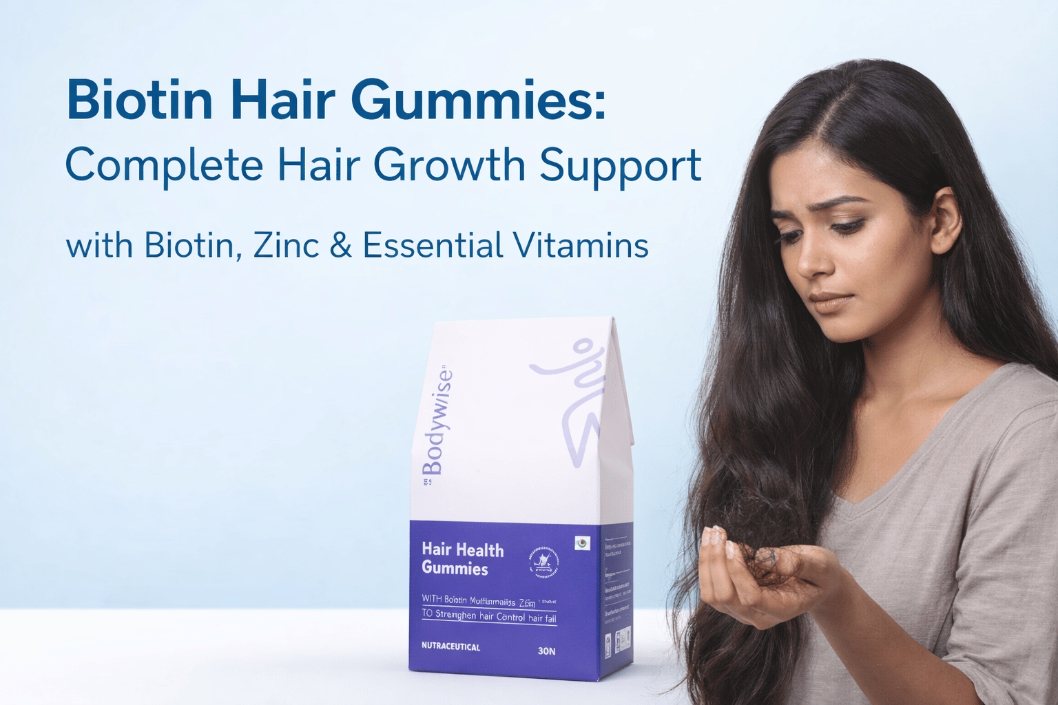 Biotin Hair Gummies: Complete Hair Growth Support with Biotin, Zinc & Essential Vitamins