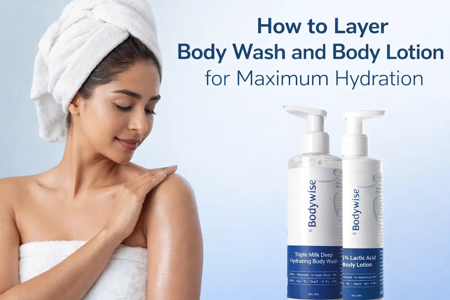 body wash and body lotion combo how to use