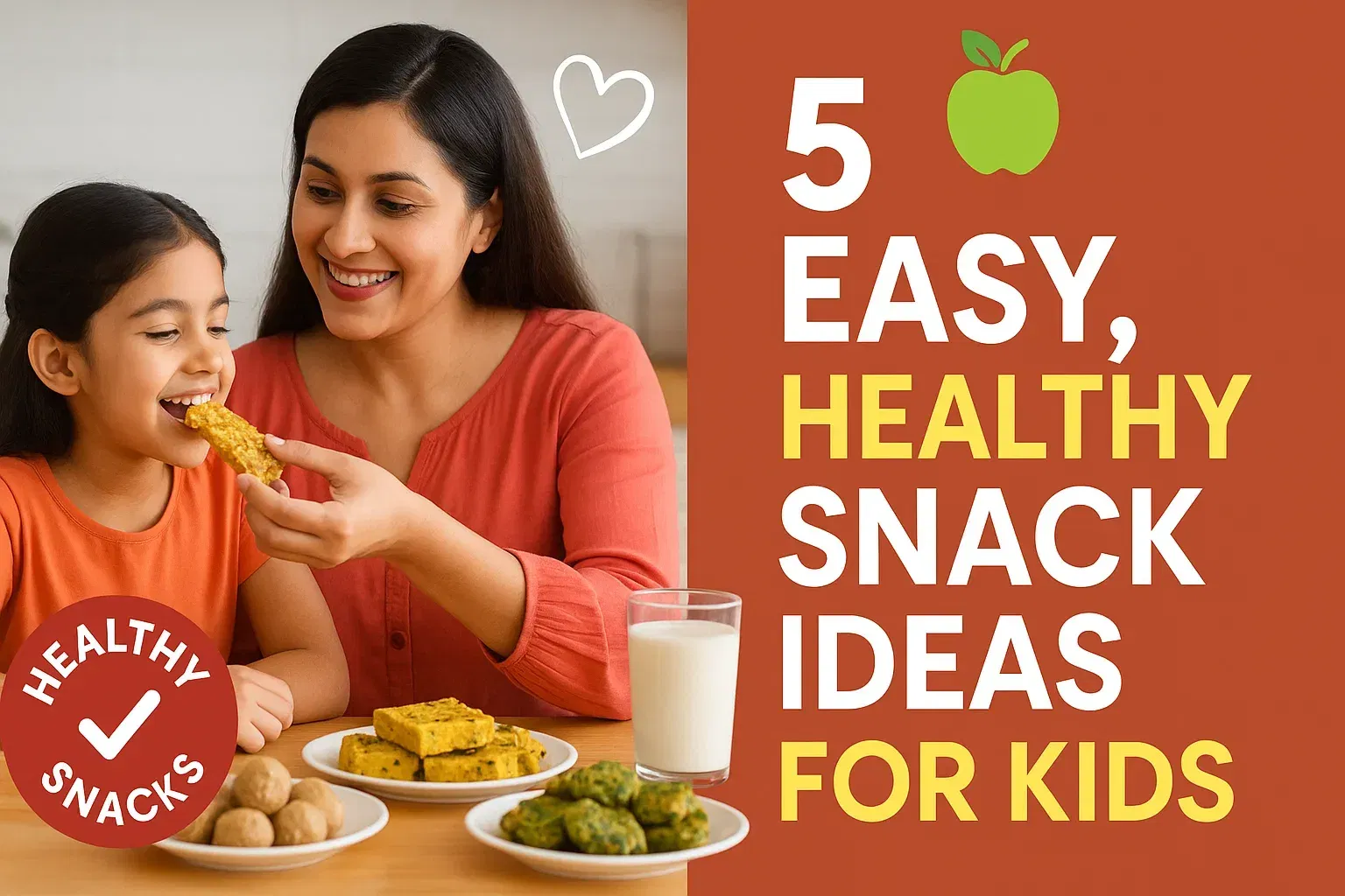 5 easy, healthy snack ideas for kids