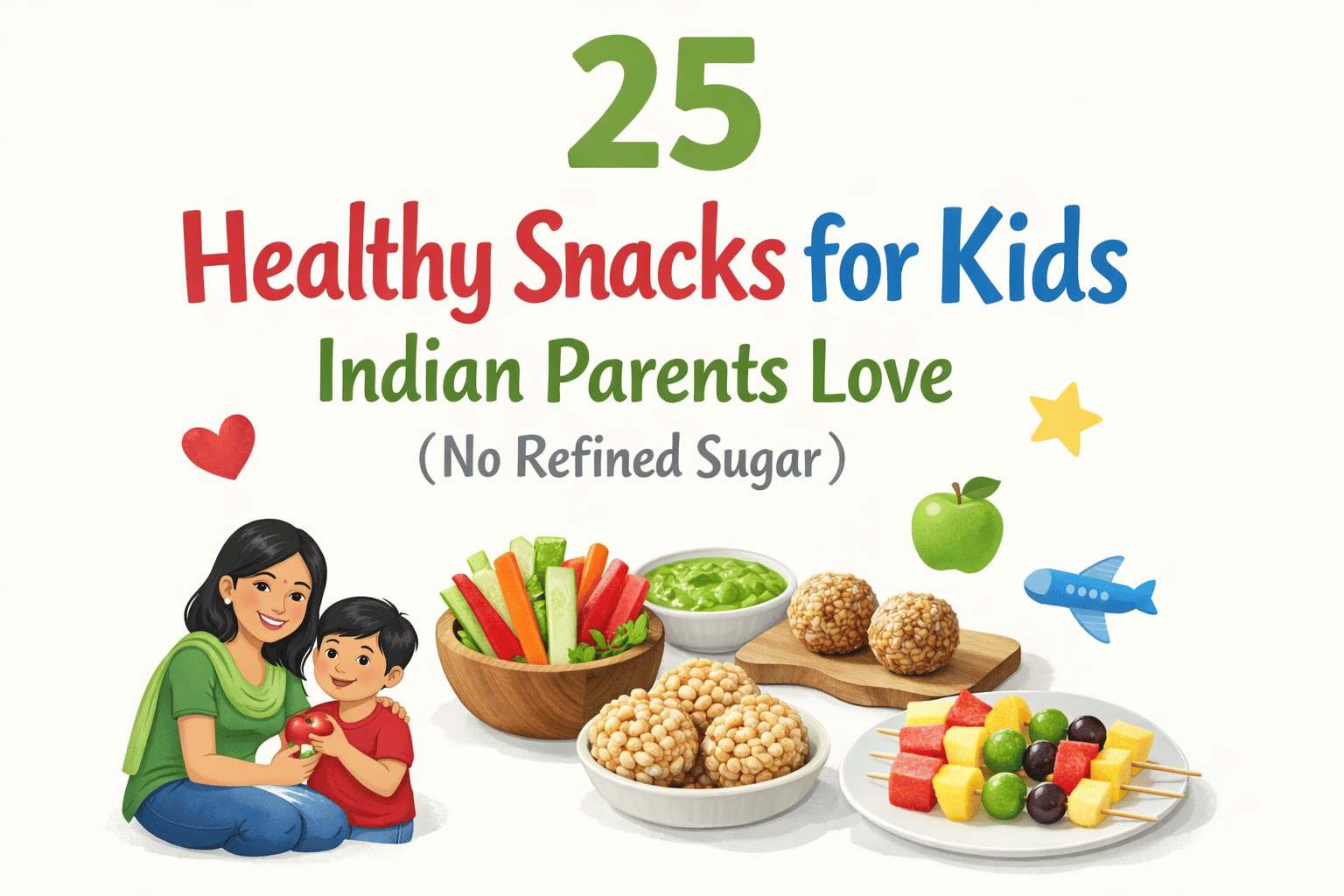 25 Healthy Snacks for Kids Indian Parents Love (No Refined Sugar)
