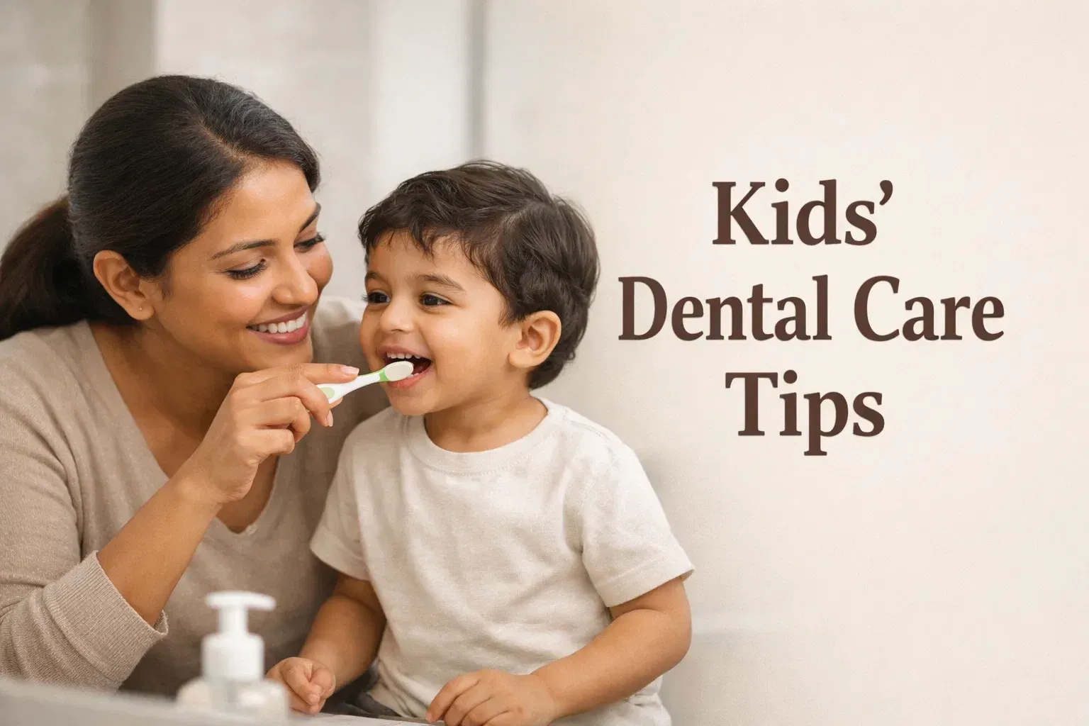 kids brushing habits image