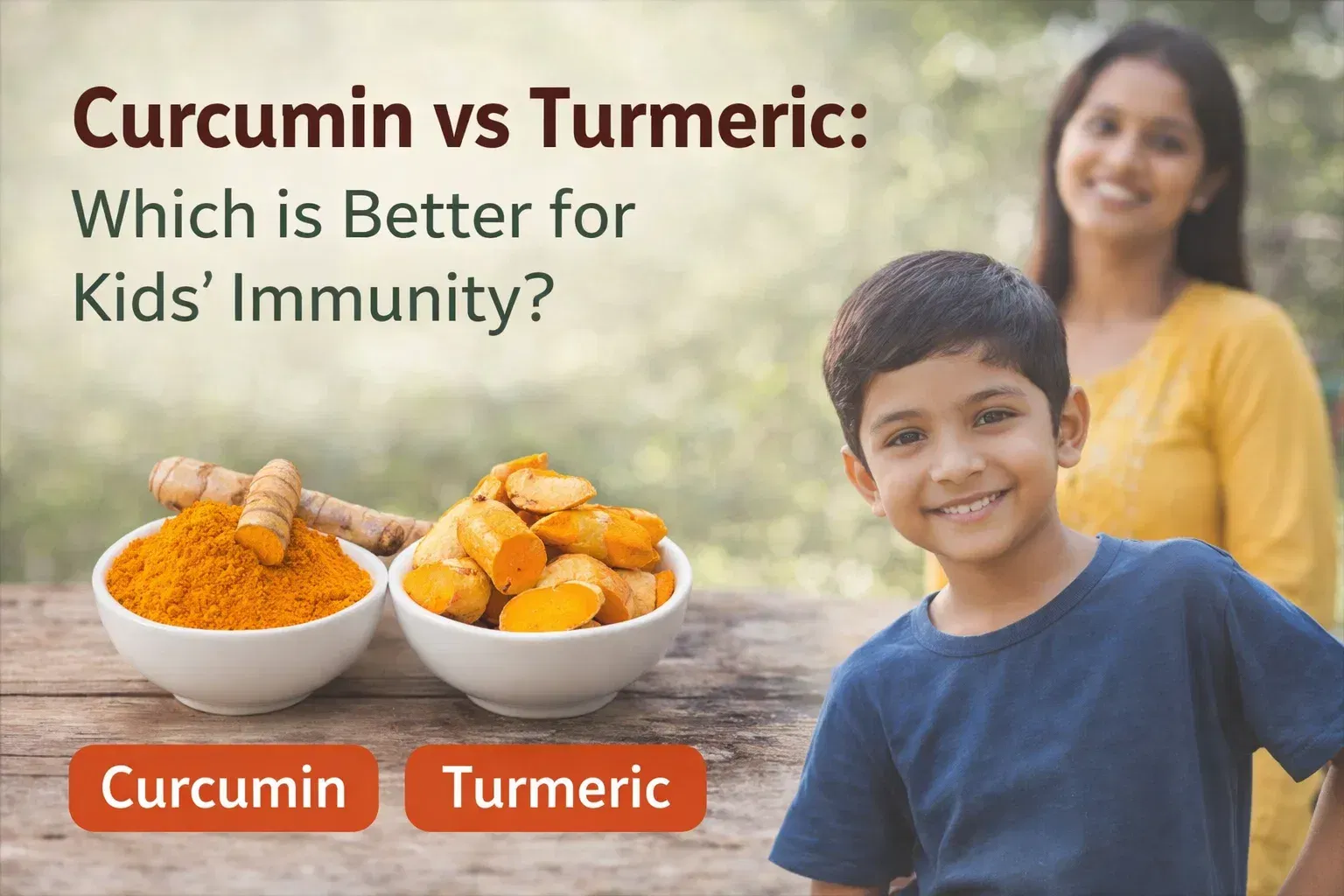 curcumin vs turmeric for kids immunity