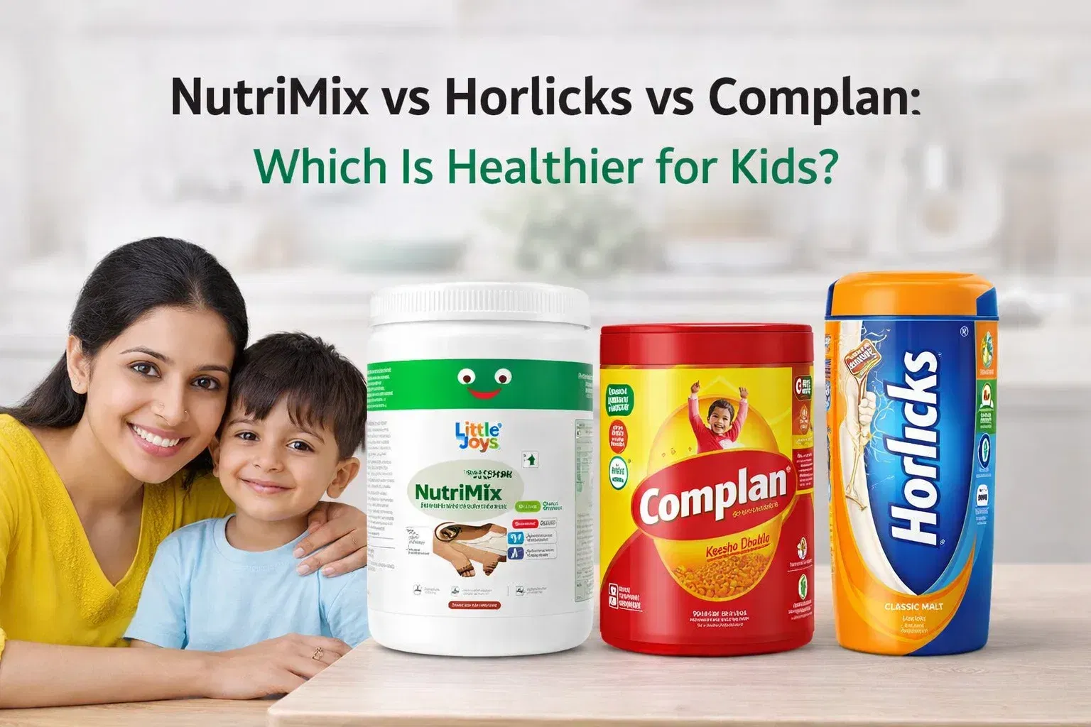which is healthier nutrimix, horlicks or complan