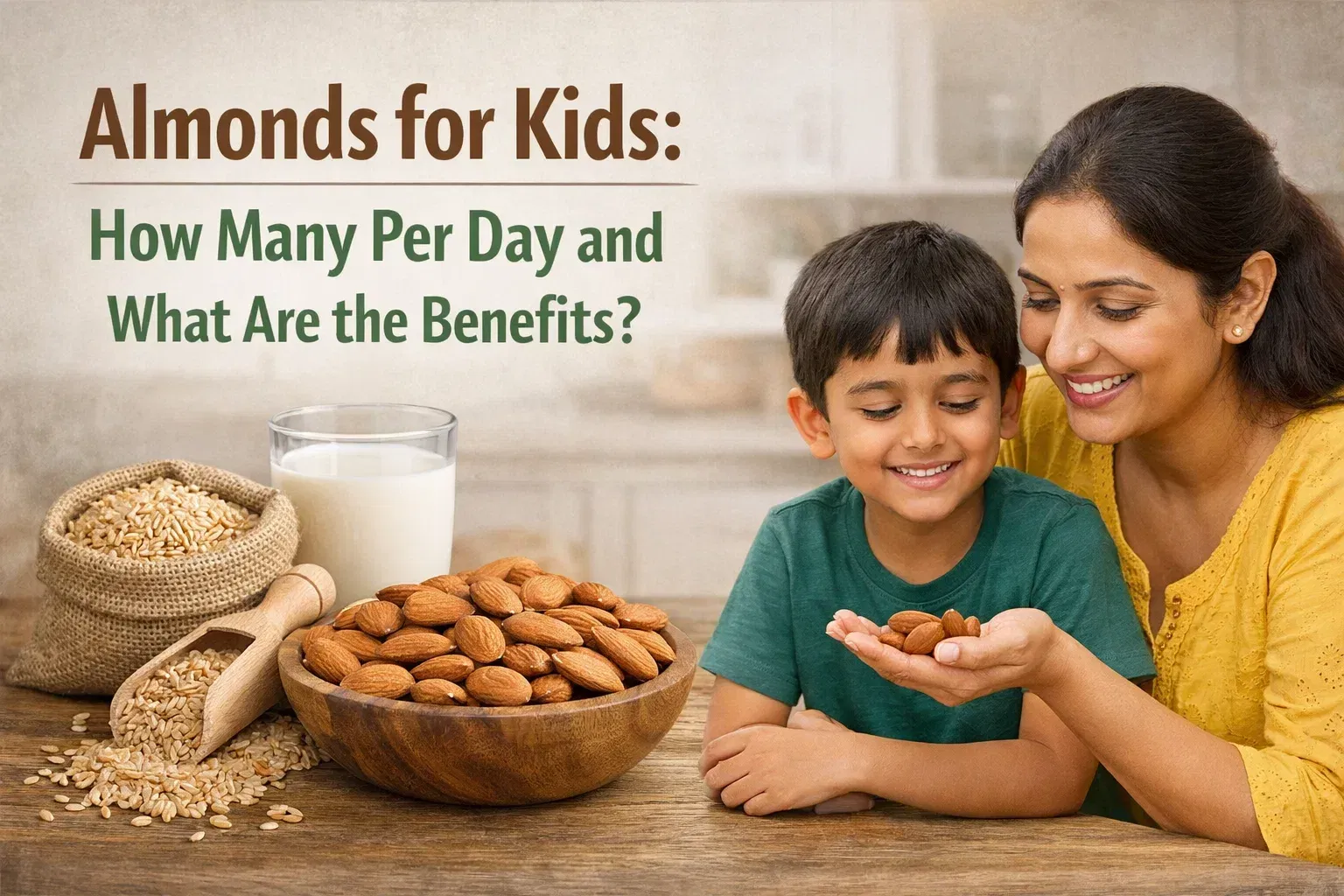 how many almonds per day for kids guide