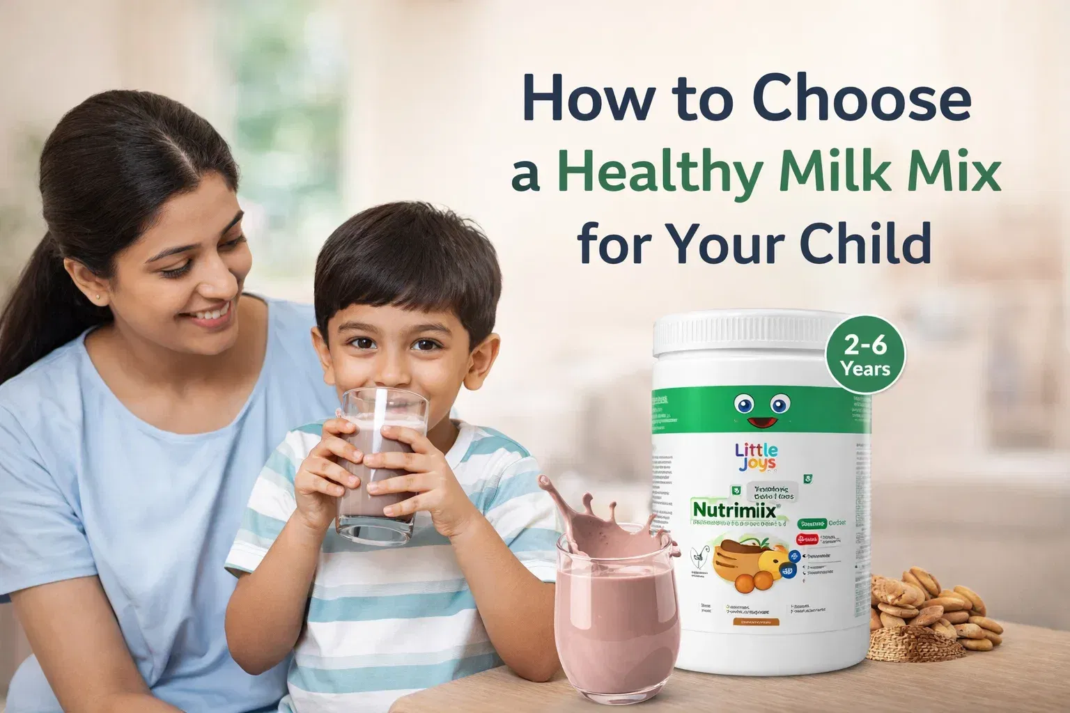 choosing a healthy milk mix for child