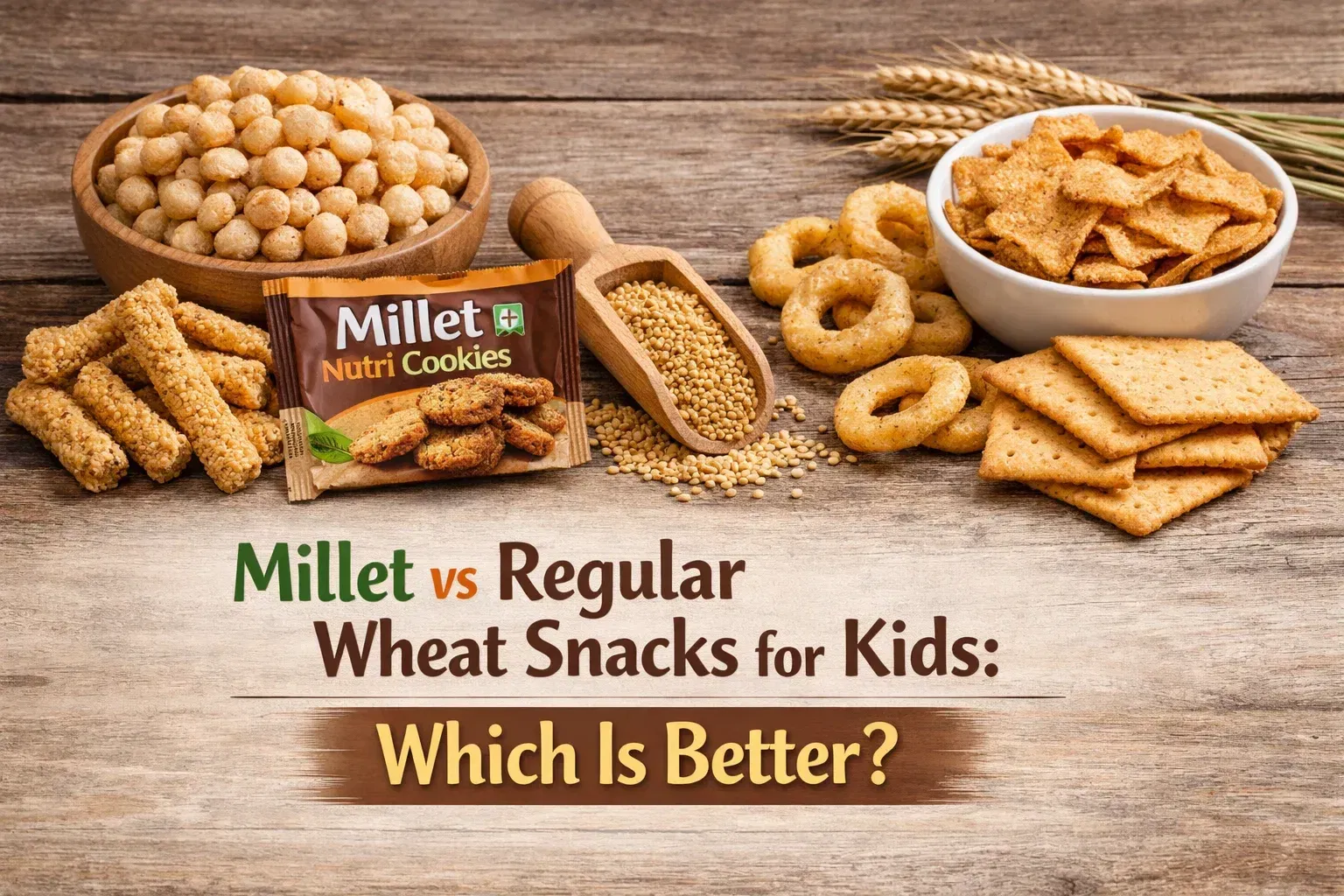 millet vs regular wheat snacks