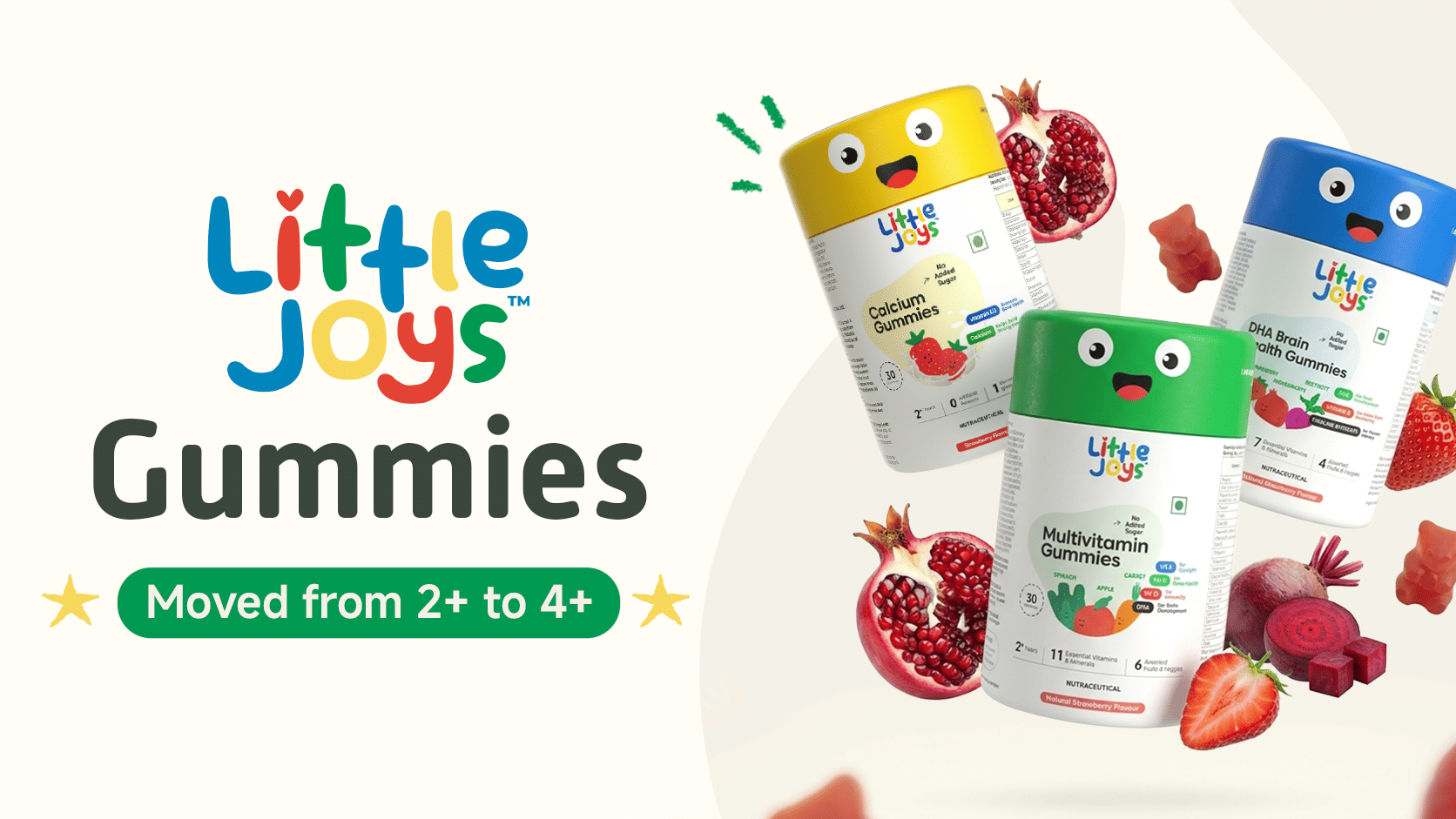 Why did Little Joys change their gummies recommendation from 2+ years to 4+