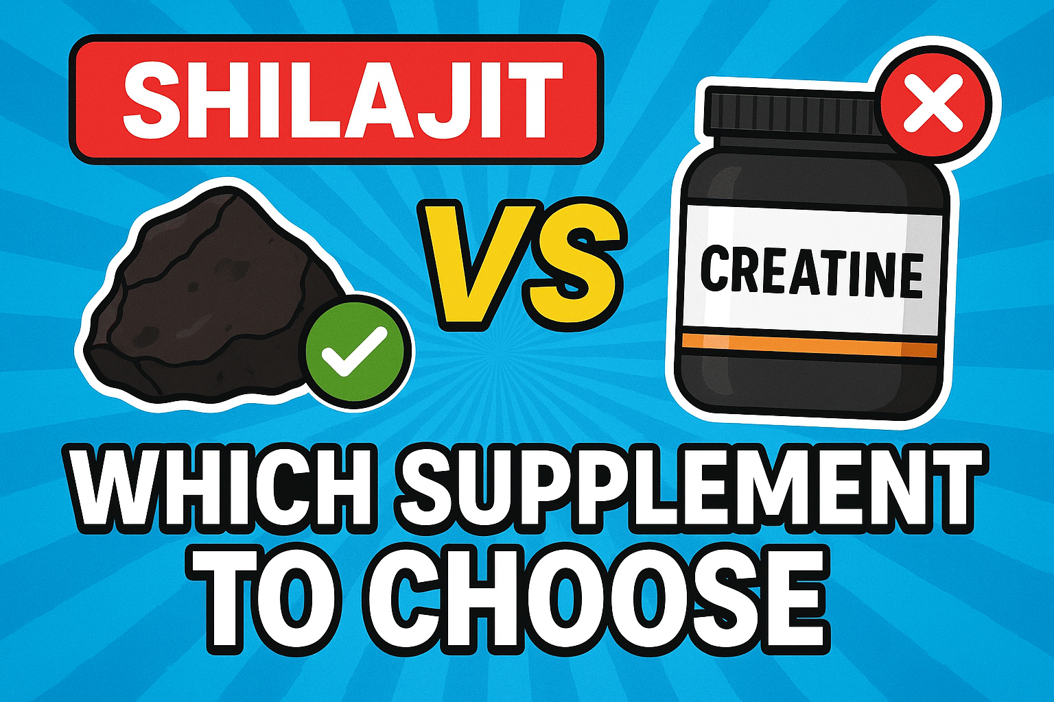 Shilajit vs Creatine: Which Supplement Should You Choose for Maximum Energy & Strength?