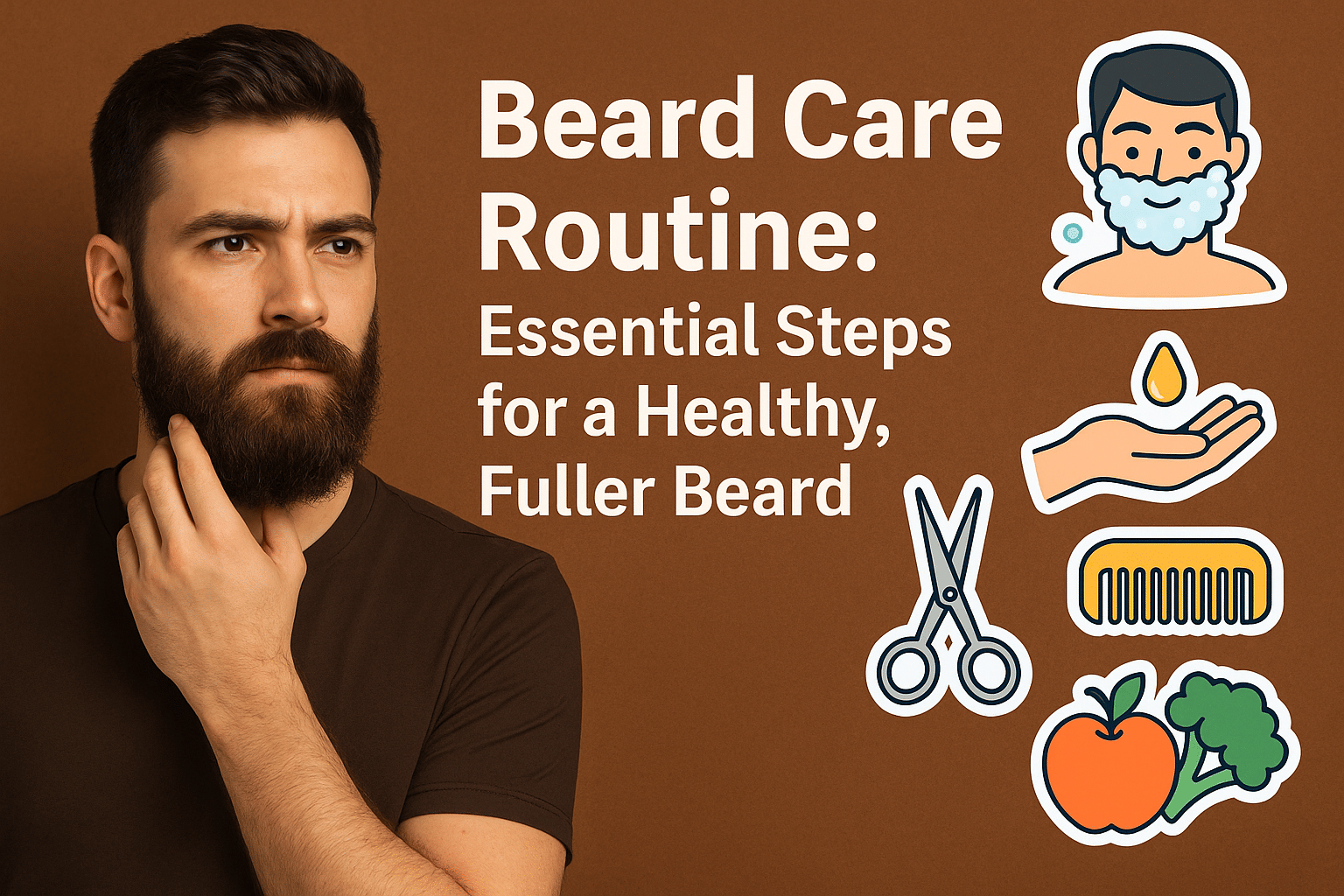 men's only beard care routine