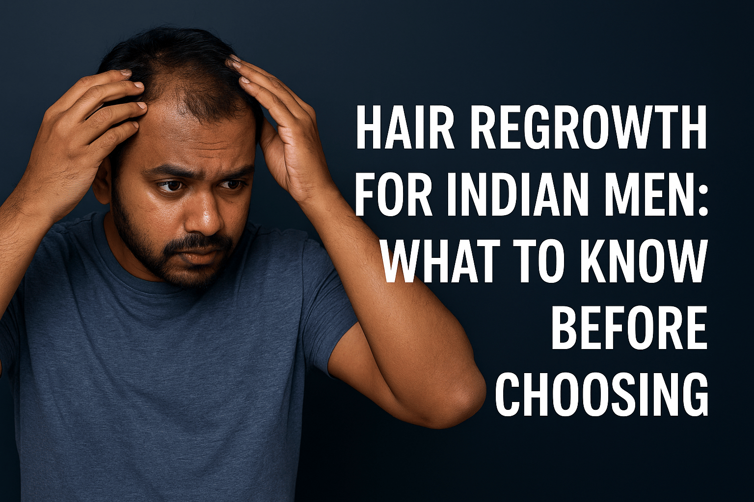 What you must know before choosing a hair-regrowth solution for men
