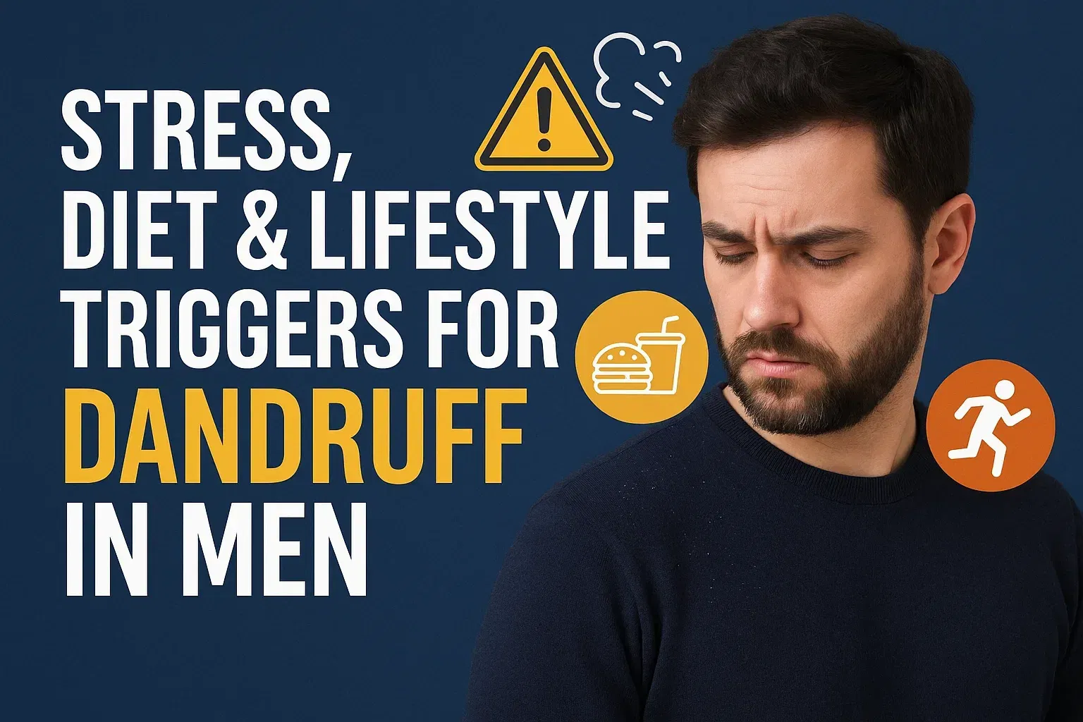 Stress, Diet & Lifestyle Triggers for Dandruff in Men