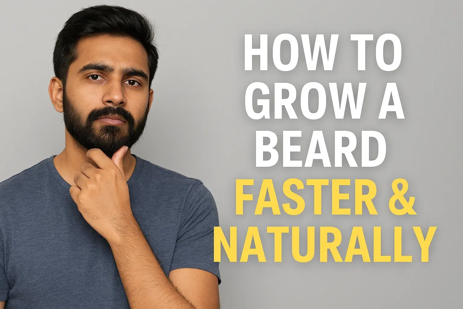 How to Grow a Beard Faster & Naturally: A Practical Guide for Men