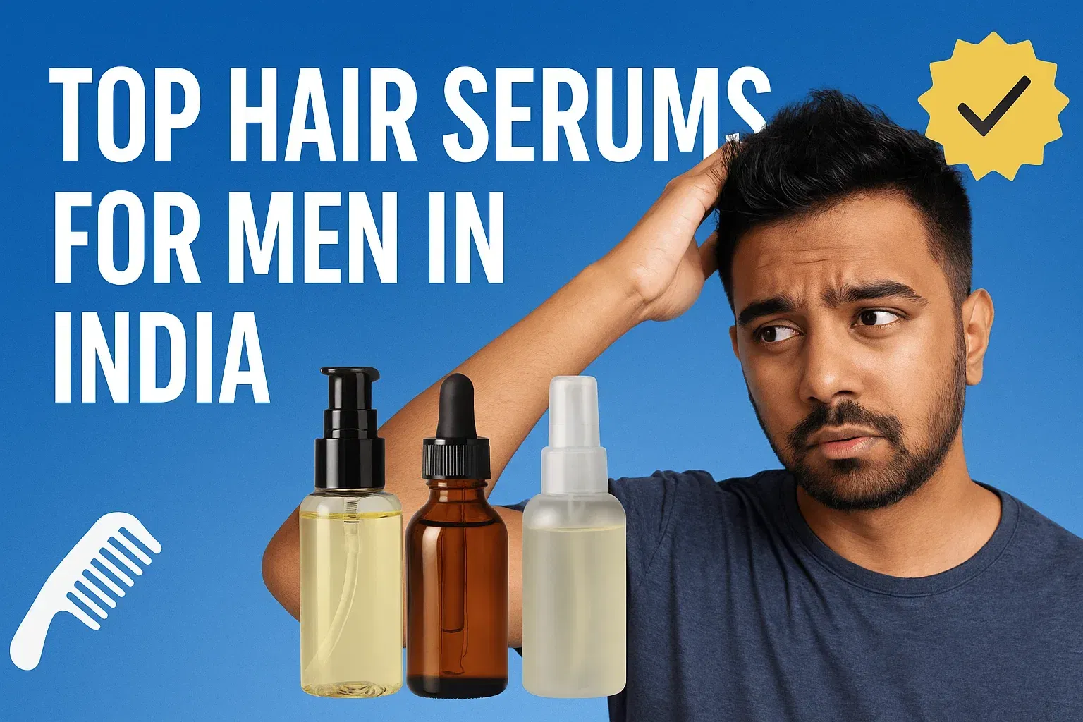 Top Hair Serums for Men in India