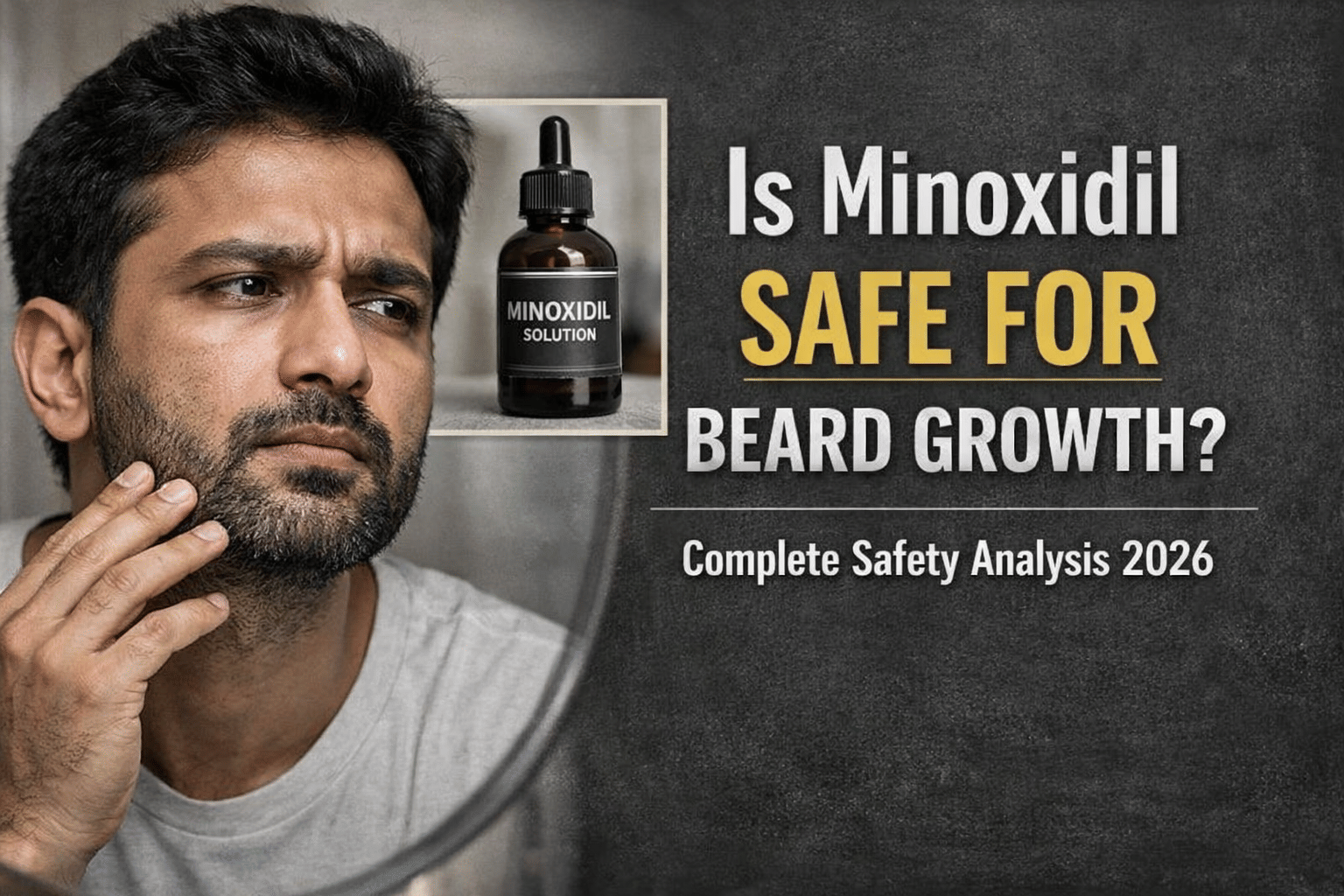 Is Minoxidil Safe for Beard Growth? Complete Safety Analysis 2026