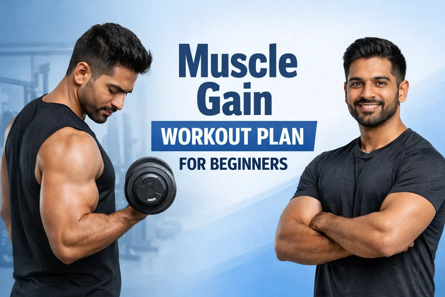 Muscle Gain Workout Plan for Beginners (4-Week Split)