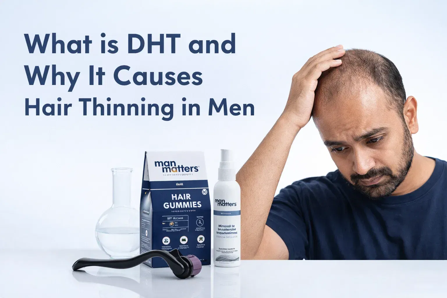 DHT for hair thinning men understand full blog thumbnail