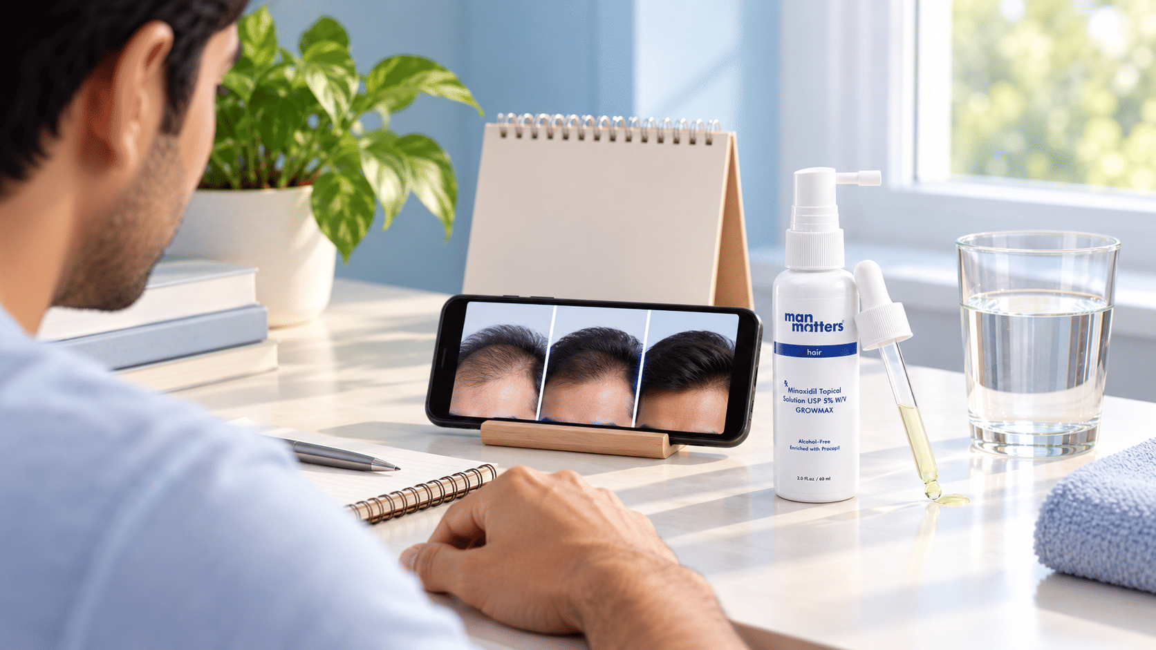  Hair thinning and hair loss after stopping minoxidil treatment