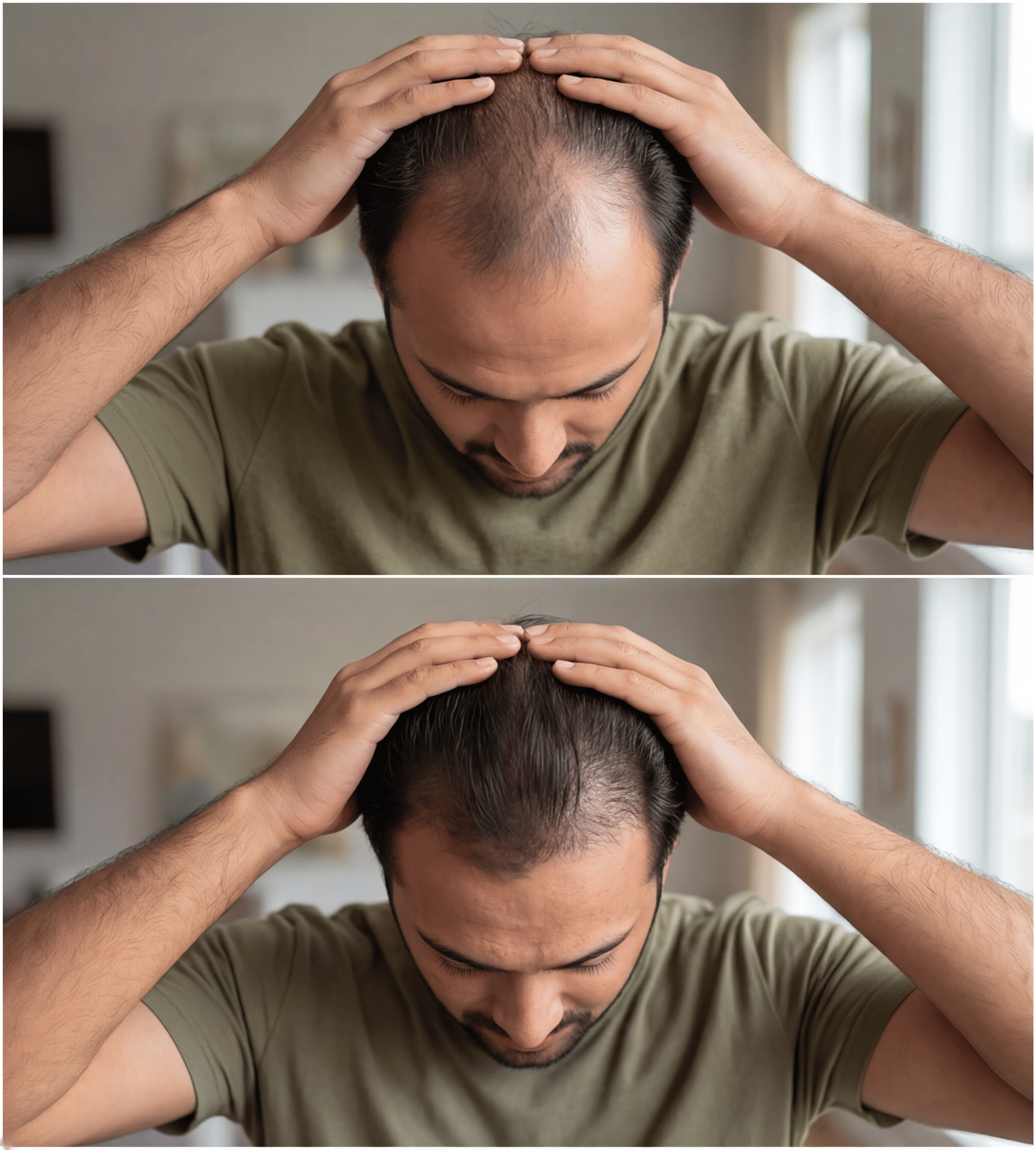 Before and after tracking of hair and scalp changes on using minoxidil